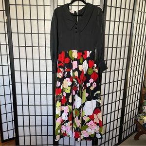 Vintage 60s/70s R&K Original maxi quilted dress Size Small